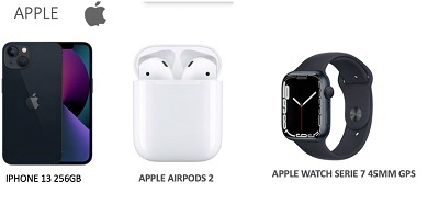 iphone 13 256gb+airpods+watch7 